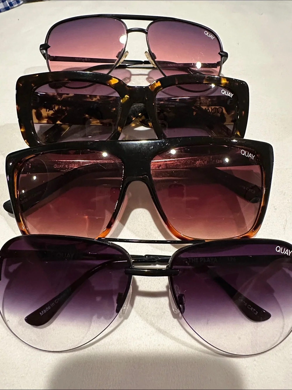 Quay Australia Women's Sunglasses - Tortoise & Purple Gradient Lenses